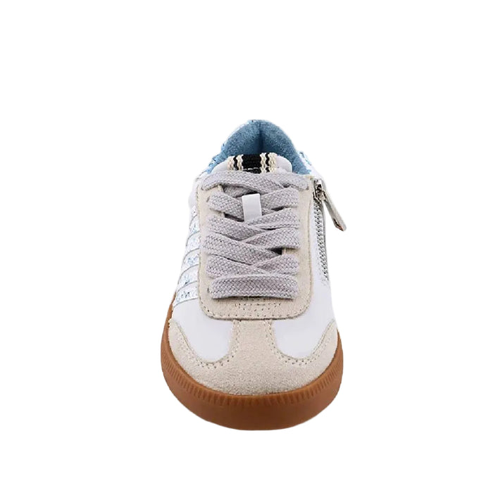 ShuShop Toddler Girl's Stevie Mini Blue Print Sneaker