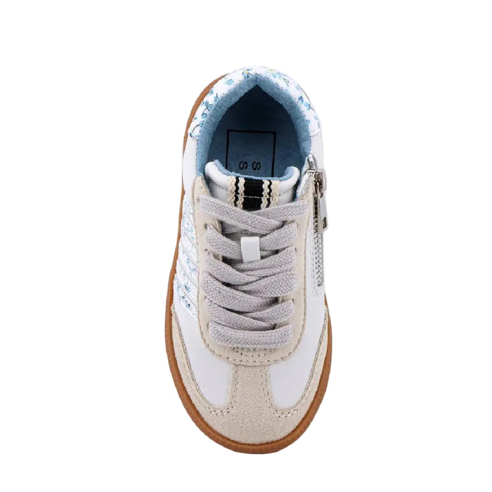 ShuShop Toddler Girl's Stevie Mini Blue Print Sneaker