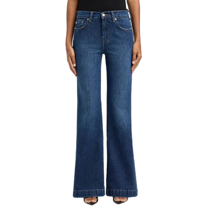 7 For All Mankind Dojo Tailorless Flare - Indiglow