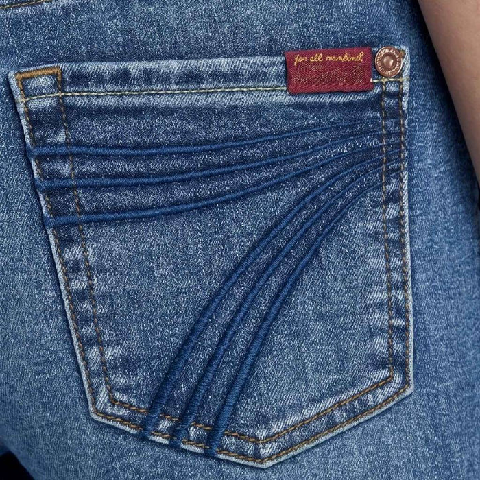 7 For All Mankind Girl's Mini Dojo - Distress Authen