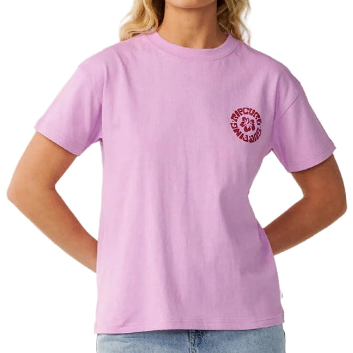 Rip Curl Women's Surf Puff Party Pack Bright Lilac Relaxed Tee WOMEN - Clothing - Tops - Short Sleeved Rip Curl