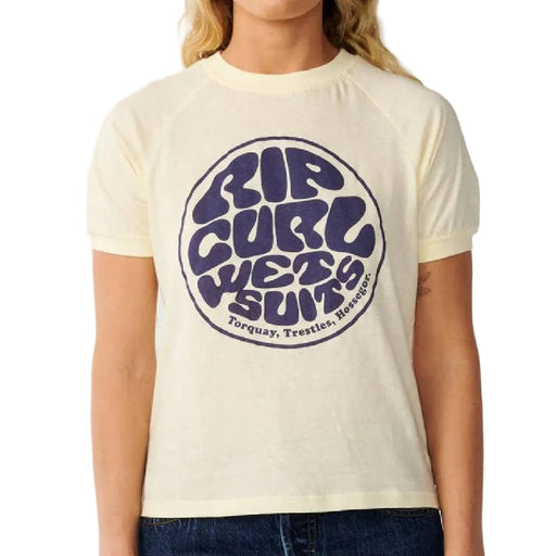 Rip Curl Women's Stephanie Gilmore Wettie Ringer Soft Yellow Tee WOMEN - Clothing - Tops - Short Sleeved Rip Curl