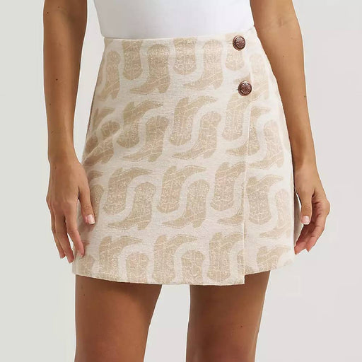 Wrangler Women's Wrap Boot Print Jacquard Mini Skirt WOMEN - Clothing - Skirts Wrangler