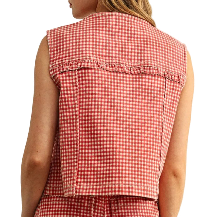 Red Gingham Top