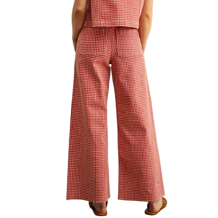Red Gingham Pants