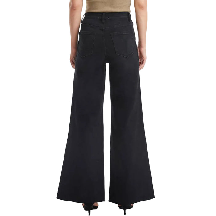 Bayeas Utility Patch Pocket High Rise Wide Leg Jean