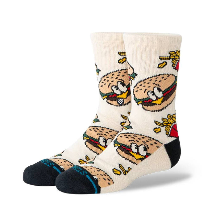Stance Youth Combo Meal Tan Crew Socks