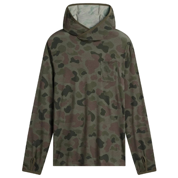 Free Fly Men's Bamboo Lightweight Hoodie - Vintage Camo Oil Green