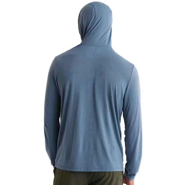 Free Fly Men's Bamboo Lightweight Hoodie - Pacific Blue
