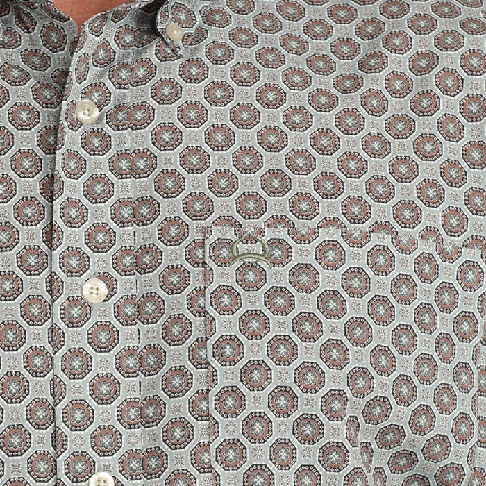Cinch Men's Arenaflex Medallion Grey Button Down Shirt