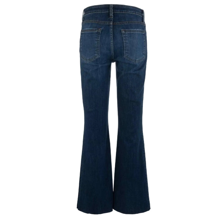 Kut Stella High Rise Fab Ab Flare Raw Hem Jean