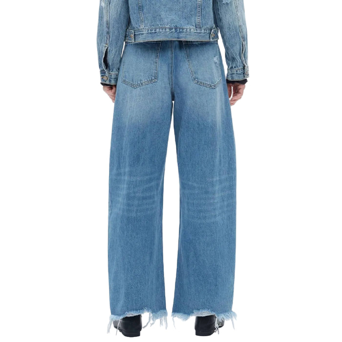 Bayeas High Rise Barrel Leg Jean