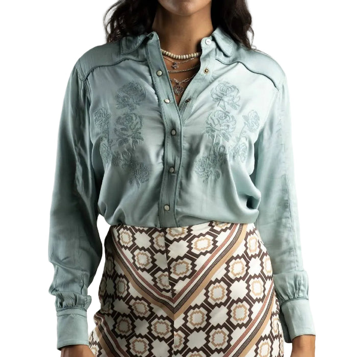 Sendero Provisions Women's Faded Sage Dakota Blouse