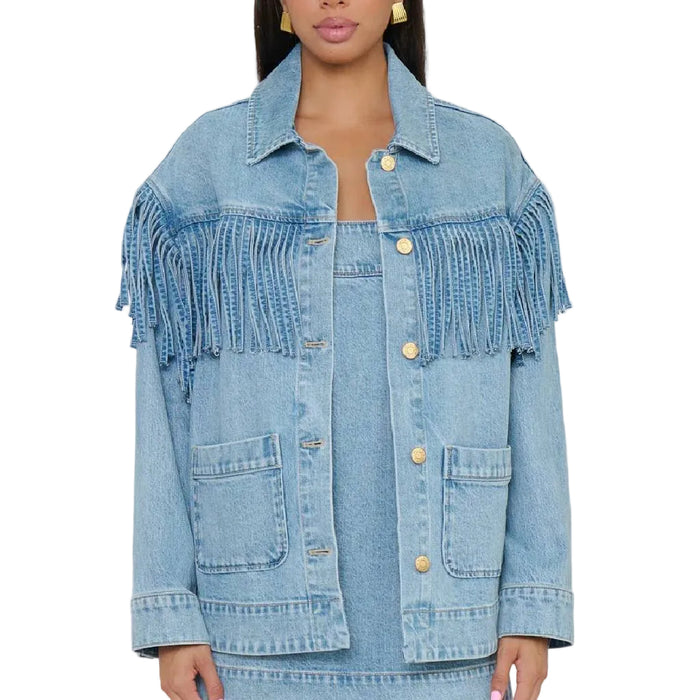 Show Me Your Mumu Ojai Fringe Jacket