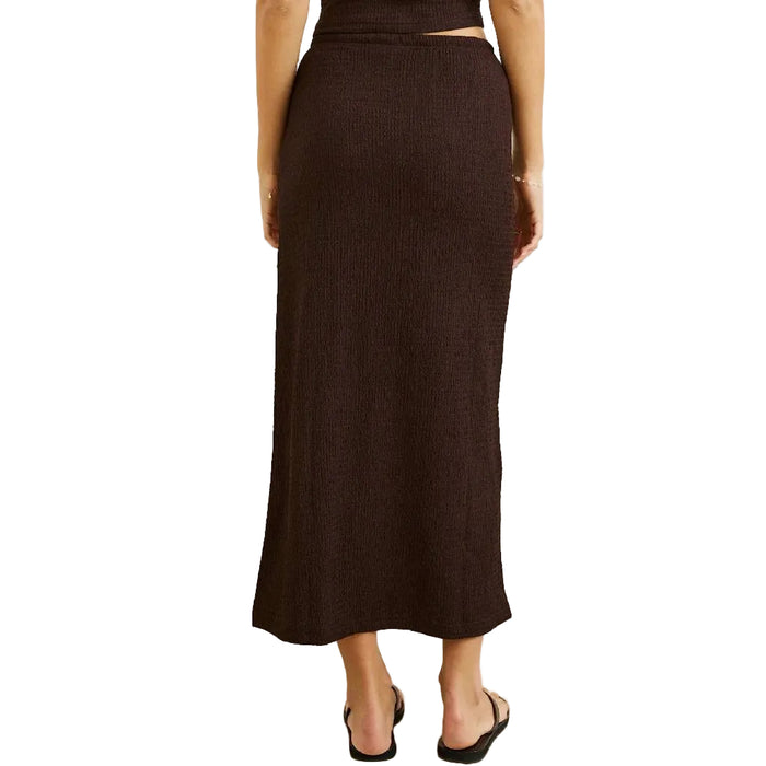 Indie Chocolate Maxi Skirt
