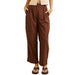 Venice Tailored Chocolate Linen Pant WOMEN - Clothing - Pants & Leggings Rhythm