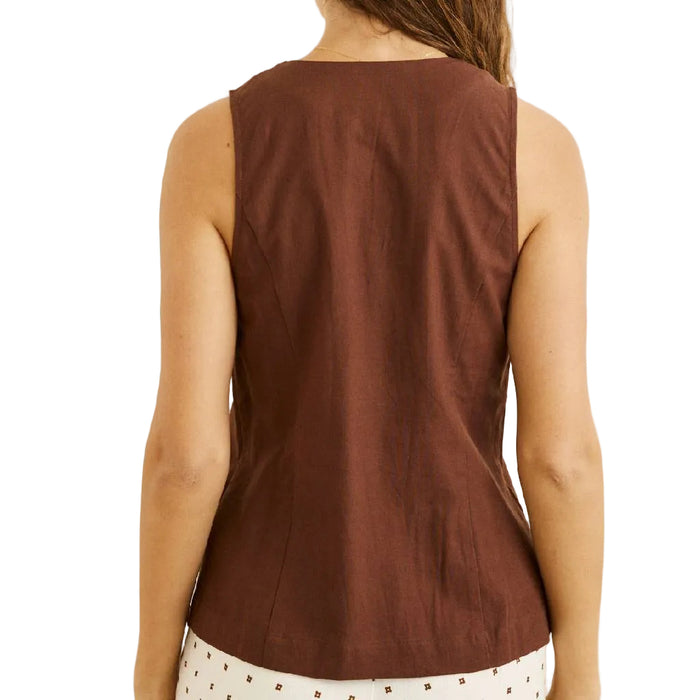 Venice Chocolate Wrap Vest