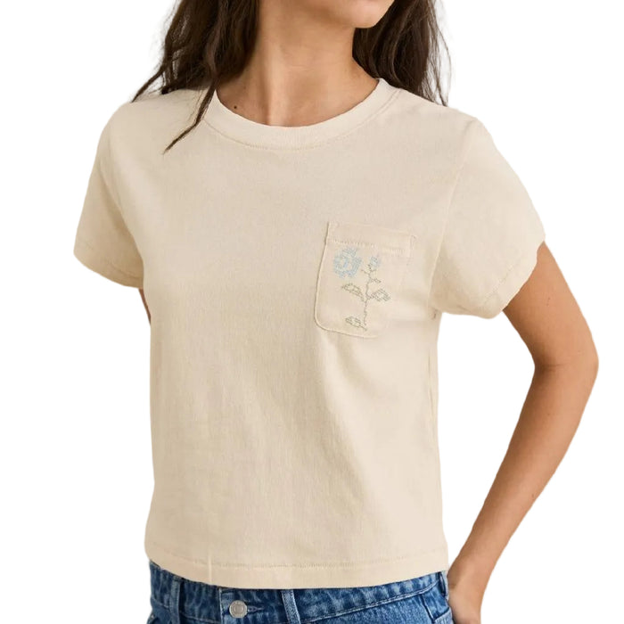 Seaside Floral Natural Tee