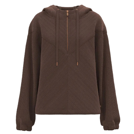 Hooey Women's Cowgirl Corduroy 1/4 Zip Maroon Hoodie WOMEN - Clothing - Pullovers & Hoodies Hooey