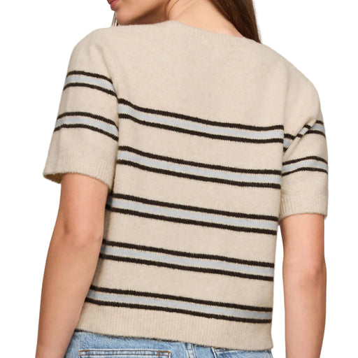 Z Supply Gatewood Stripe Sweater - Light Oatmeal Heather WOMEN - Clothing - Tops - Short Sleeved Z Supply