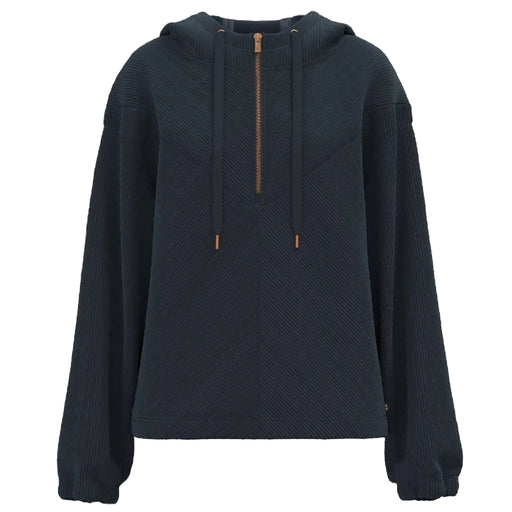 Hooey Women's Cowgirl Corduroy 1/4 Zip Navy Hoodie WOMEN - Clothing - Pullovers & Hoodies Hooey