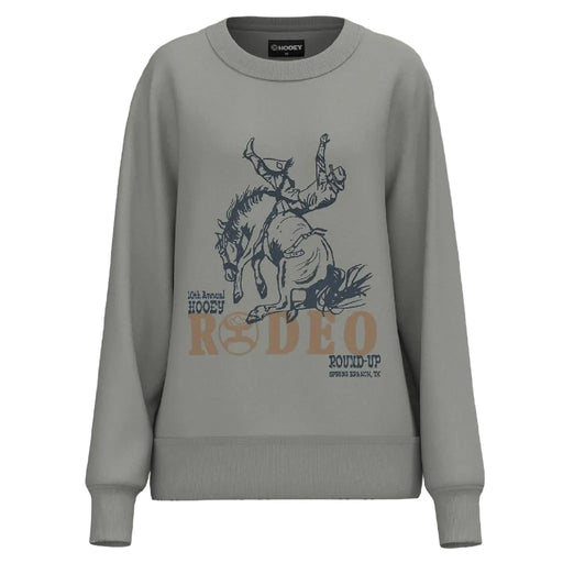 Hooey Women's Stallion Crew Grey Pullover WOMEN - Clothing - Pullovers & Hoodies Hooey