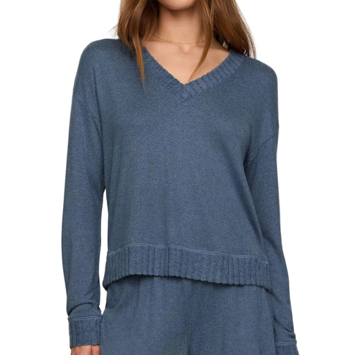 Z Supply Courtney True Navy Top WOMEN - Clothing - Tops - Long Sleeved Z Supply