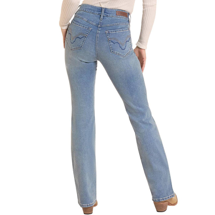 Rock & Roll Denim Women's Sculpted High Rise Bootcut Jean