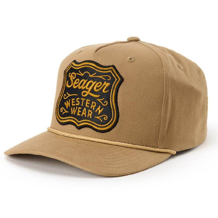 Seager Badge British Khaki Snapback Cap