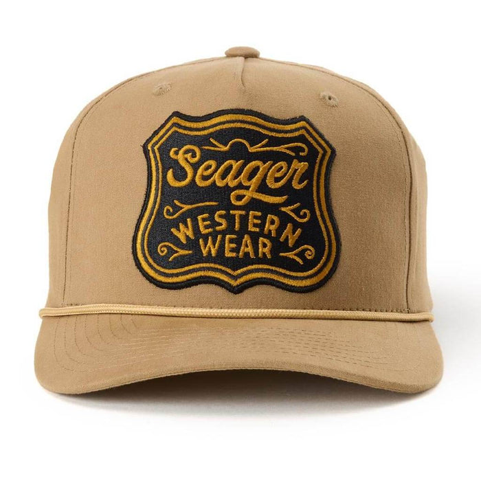 Seager Badge British Khaki Snapback Cap