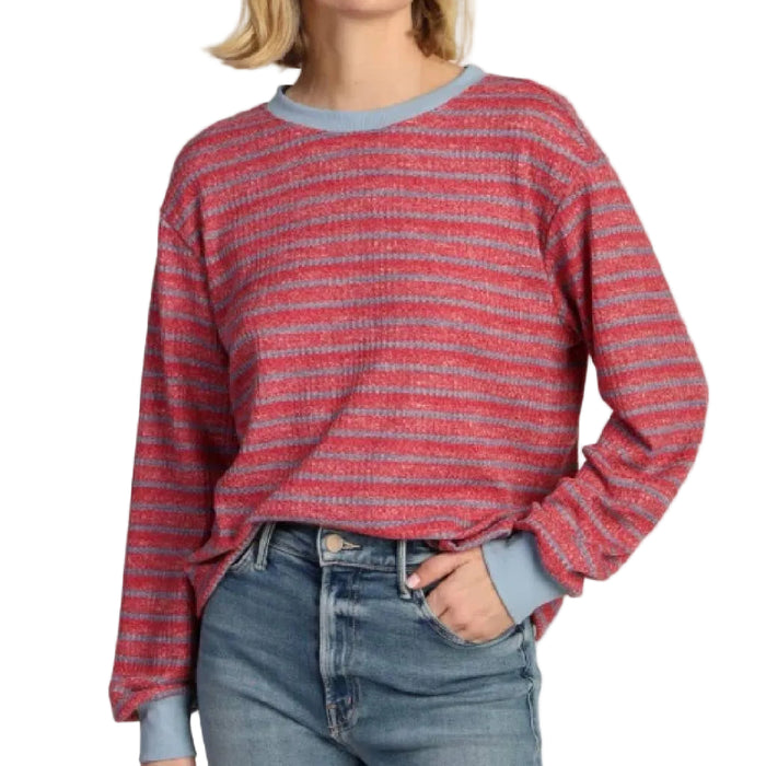 Dylan Carson Crew Stripe Top