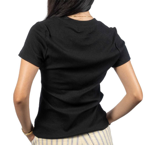 Kut Langley Black Rib Top WOMEN - Clothing - Tops - Short Sleeved Kut from the Kloth