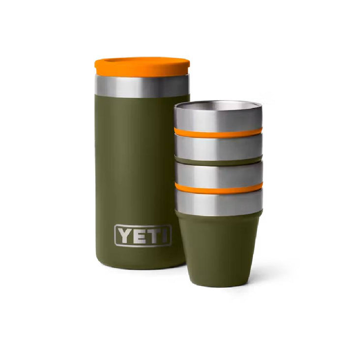 Yeti Shot Glasses and Case - Olive/King Crab Orange HOME & GIFTS - Yeti Yeti