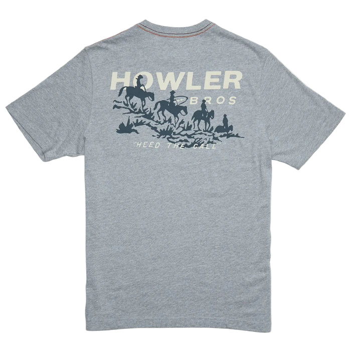Howler Bros Posse's Return Grey Heather Tee MEN - Clothing - T-Shirts & Tanks Howler Bros