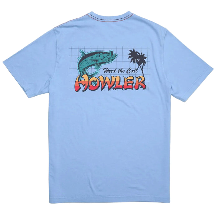 Howler Bros Tarpon Grid Light Blue Tee MEN - Clothing - T-Shirts & Tanks Howler Bros