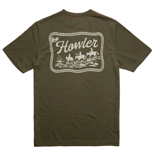 Howler Bros Howler Posse Dark Olive Tee MEN - Clothing - T-Shirts & Tanks Howler Bros