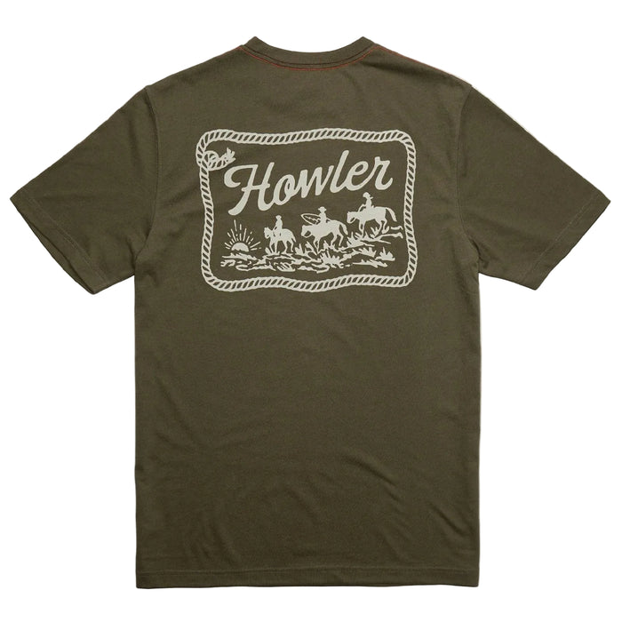 Howler Bros Howler Posse Dark Olive Tee MEN - Clothing - T-Shirts & Tanks Howler Bros