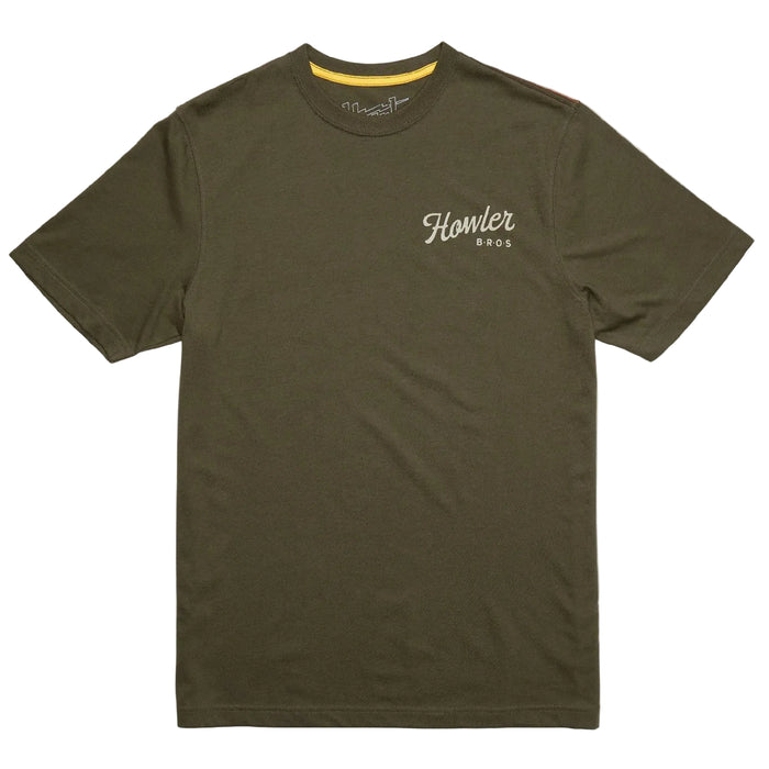 Howler Bros Howler Posse Dark Olive Tee MEN - Clothing - T-Shirts & Tanks Howler Bros