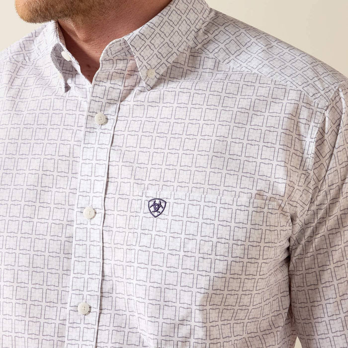Ariat Men's Pace Classic Fit Geo Print Button Down Shirt