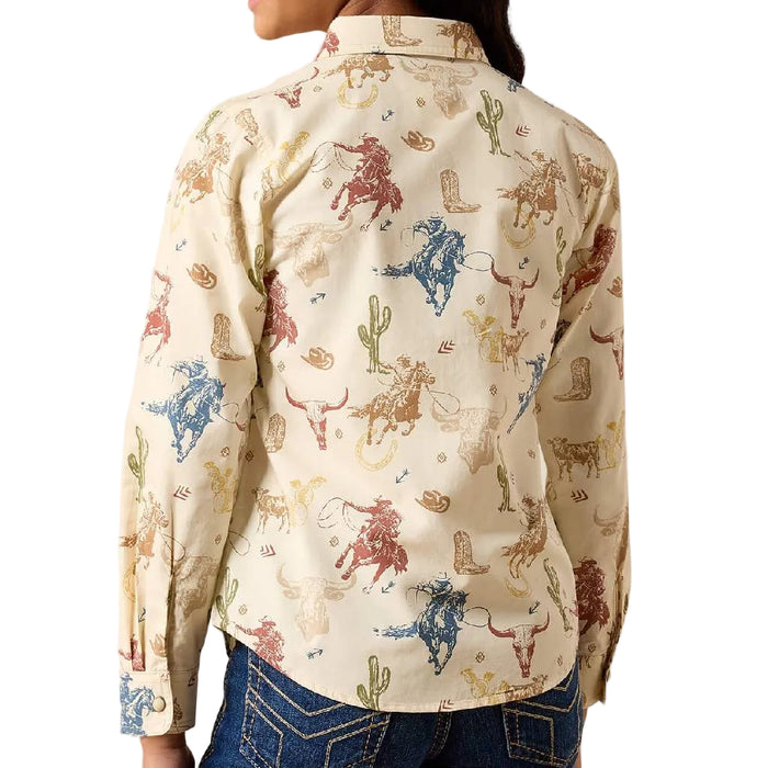 Ariat Girl's Ranch Tale Western Snap Shirt