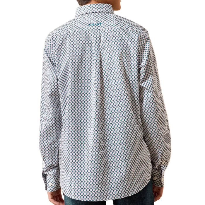 Ariat Boy's Perez Classic Fit Geo Print Button Down Shirt