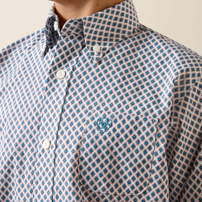 Ariat Boy's Perez Classic Fit Geo Print Button Down Shirt