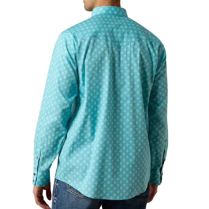 Ariat Men's Bobbee Geo Print Pearl Snap Shirt