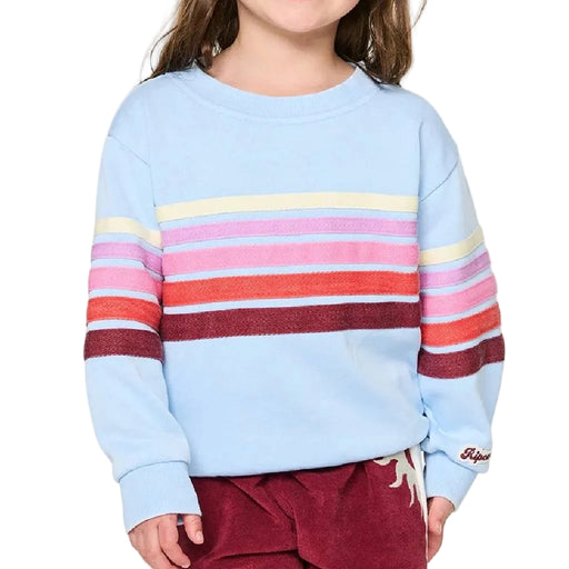 Rip Curl Girl's Surf Revival Sky Blue Crew Pullover KIDS - Girls - Clothing - Sweatshirts & Hoodies Rip Curl