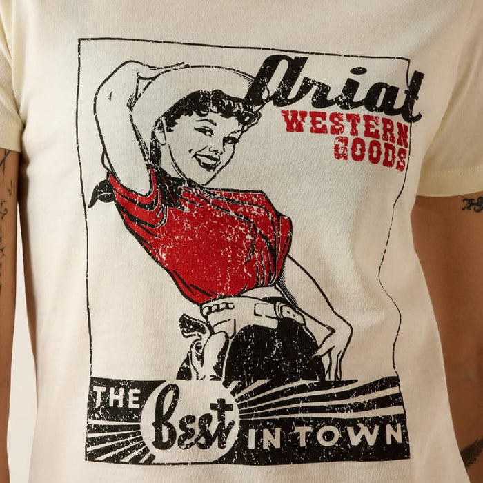 Ariat Women's Best In Town Graphic Tee WOMEN - Clothing - Tops - Short Sleeved Ariat Clothing