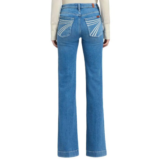 7 For All Mankind Dojo Slim Illusion Flare - Marine WOMEN - Clothing - Jeans 7 For All Mankind
