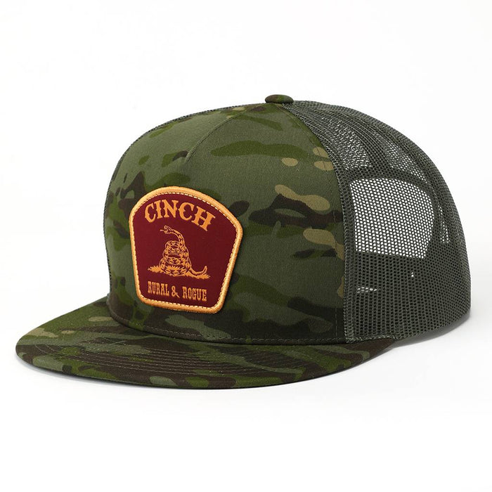 Cinch Rural And Rogue Camo Trucker Cap - Olive