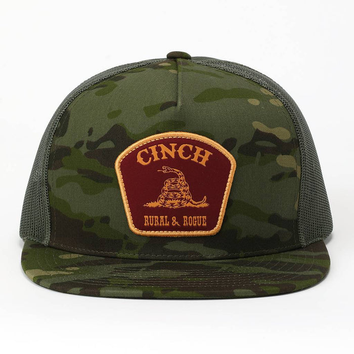 Cinch Rural And Rogue Camo Trucker Cap - Olive