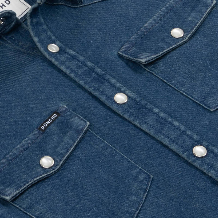 Poncho Boy's The Harris Denim Western Shirt