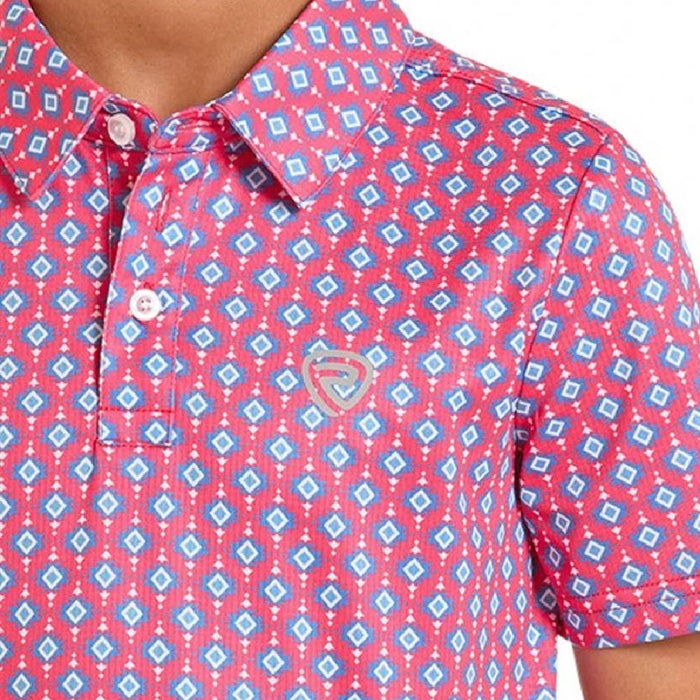Rock & Roll Denim Boy's Mini Geo Aztec Polo Shirt
